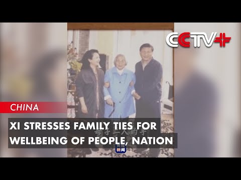 Xi stresses family ties for wellbeing of people, nation