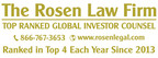 ROSEN, A GLOBAL AND LEADING LAW FIRM, Encourages bluebird bio Inc. Investors to Secure Counsel Before Important May 28 Deadline in Securities Class Action - BLUE